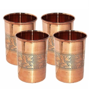 Minimalist Pure Copper Glass for Daily Hydration Ayurveda Wellness Drinkware High-Quality Restaurant & Home Supplies - Product Image 5