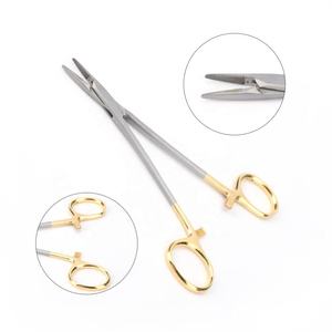 Portaagujas REMEDA Mayo Hegar con inserto de carburo de tungsteno, 15cm y 24cm, juego de instrumentos de acero inoxidable alemán, manual de Dentavex - Product Image 6