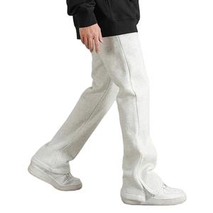 Pantalones de lujo de alta calidad, pantalones de chándal holgados retorcidos personalizados, pantalones de Jogger de carga de algodón 100% de gran tamaño apilados - Product Image 2