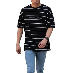 T-shirt pour hommes T-shirts surdimensionnés en coton de luxe personnalisés Épaule tombante Graphique 3D Puff Print Streetwear Hommes - Product Image 1