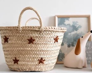 Bolso personalizado con temática de cesta de paja – Bolso tote marroquí hecho a mano - Product Image 3