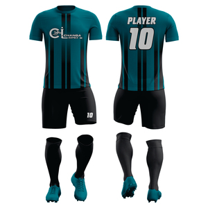 Tenue de football prête pour les matchs d'all-star, 100 % polyester, manches courtes, nom du joueur imprimé, logo sur le devant, ultra-légère, respirante - Product Image 3