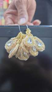Decoración de Pared Bohemia de Lujo con Borlas de Cristal y Cuentas de Loto Dorado para Sala de Estar, Hogar, Bodas y Fiestas - Product Image 5
