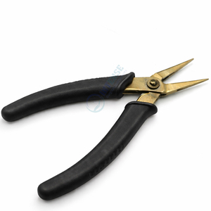 Alicates abridores de anillas de acero inoxidable con mango negro, herramienta de precisión para reparación de joyas y pulseras - Product Image 4