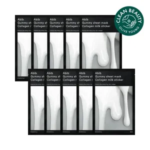 For Abib Good Quality Functional Facial Mask Gummy Sheet Collagen Milk <b>Sticker</b> 10P <b>Pack</b> - Product Image 1