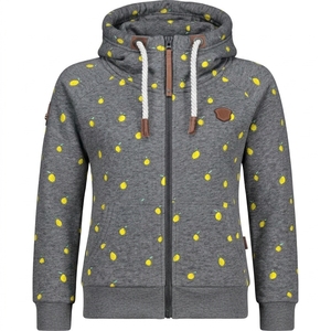 Cotton Hooded <b>Sweatshirt</b> Lemon Print Regular Fit Casual Front Pocket Left Sleeve Winter Wear Waterproof Breathable Eco-Friendly - Product Image 3
