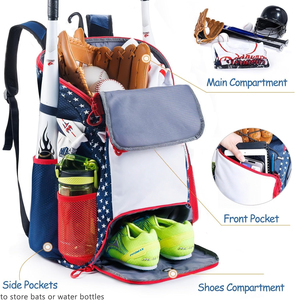 Sac à dos de sport personnalisé 2026 pour baseball, gym, football, basketball, pour hommes et femmes, avec option OEM - Product Image 5