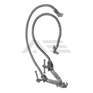Leyla Brain Retractor Juego completo de un solo brazo Instrumento neuroquirúrgico recubierto de oro y negro para retracción craneal de precisión - Product Image 6