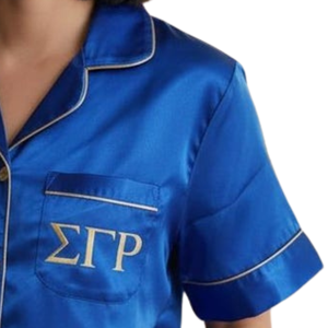 Ensemble de pyjama pour femme, confortable, deux pièces, haut à manches longues et pantalon assortis, tenue de détente personnalisée avec lettres grecques - Product Image 4