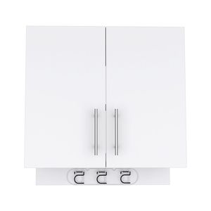 Armadio da parete a quattro ante con finitura bianca Alikuri - Product Image 4