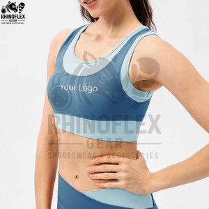 Vêtements de sport personnalisés avec logo pour femmes, tenue de sport à fort impact, vêtements de yoga, ensemble de fitness grande taille, haut de sport - Product Image 4