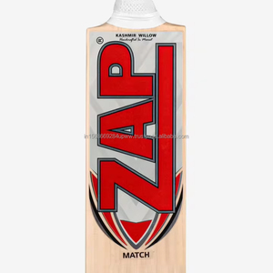 Bate de críquet hecho a mano ZAP Match, tamaño 2, Kashmir Willow, equipo deportivo de madera duradero - Product Image 1