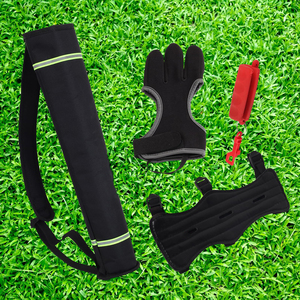 Guante de tiro con arco de malla transpirable, diseño de tres dedos para sesiones de tiro de verano, protección ligera para arqueros principiantes y profesionales - Product Image 6