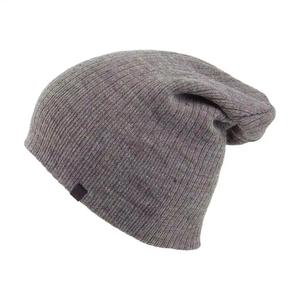 Customizable Short Skull Cap Wool Blend Hand Knitted Breathable <b>Waterproof</b> <b>Beanie</b> Cuffless for Fall Winter Made Pakistan Beach - Product Image 4