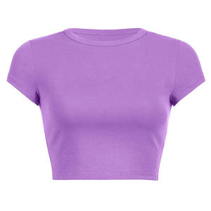 Camisetas cortas para mujer, ajuste cómodo, tela suave, diseño moderno para uso diario - Product Image 2