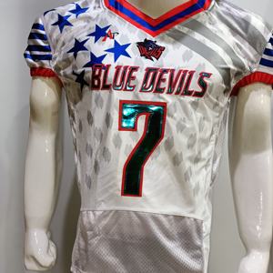 Uniformes de fútbol americano personalizados, camiseta de sarga de aparejos de SUBLIMACIÓN transpirable, camisetas de fútbol de talla grande - Product Image 1