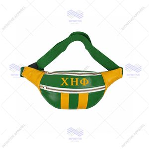 Custom PU Chi Eta Phi Embroidered Waist Bag - Product Image 1