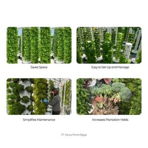 Torre de Cultivo Vertical de Alta Calidad, 50 cm, PVC, 12 Orificios, para Jardín Hidropónico en Casa, Ahorro de Espacio - Product Image 6