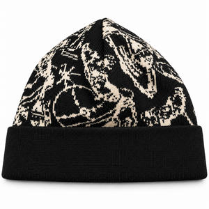 Gorro negro SAM TACTICAL con cadenas, estilo punk, bordado 3D, gorro de invierno para hombre, uso casual, 56-58 cm, precio económico, OEM - Product Image 3