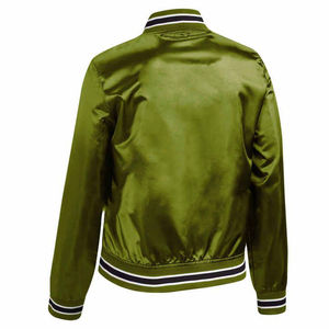 Vêtements d'extérieur de haute qualité avec impression de logo personnalisée, nouveau design, veste en satin pour homme en matière satinée - Product Image 3