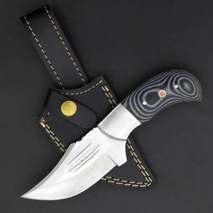 Cuchillo de Caza y Camping OEM de Acero Inoxidable de Grado Industrial con Punta Clip, Hoja Fija de Espiga Completa de 8 Pulgadas, Mango de Micarta, 58HRC - Product Image 2