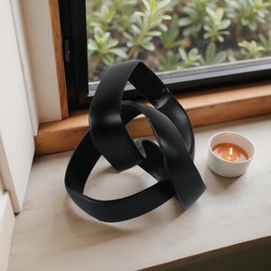 Escultura Metálica Geométrica Abstracta Hecha a Mano, Decoración Artística Minimalista para Mesa de Sala de Estar, Decoración para el Hogar - Product Image 6