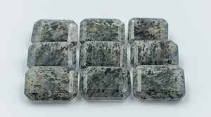 Cuarzo rutilado negro AAA, gema facetada octogonal de 18*13 mm, GEMA 100% NATURAL para la fabricación de joyas a precio de mayoreo. - Product Image 2