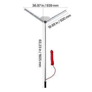 Diserbatrice Manuale per Piante Acquatiche di Laghi e Stagni, Larghezza Massima di Taglio 37 Pollici, Lame in Acciaio Resistente, Taglierina Affilata e Rastrello - Product Image 2