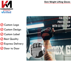 ถุงมือยกน้ำหนักแบบหนาพิเศษสำหรับผู้ชายและผู้หญิง พร้อมที่รัดข้อมือ ป้องกันการลื่น สำหรับออกกำลังกายและฝึกซ้อม รับผลิตแบบ OEM - Product Image 4