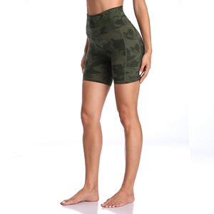 Pantalones cortos de yoga con spandex flexible para mujer - Product Image 4