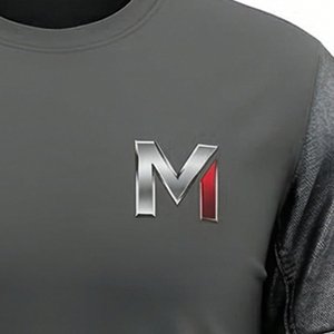 T-shirt Homme Luxe en Coton Peigné Col V Oversize Décontracté Manches Courtes Haute Élasticité Doux Été Quotidien Personnalisable - Product Image 2