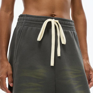 Pantalones de chándal cargo de felpa francesa de lujo de diseñador para hombre, de corte oversize, con diseño de pierna retorcida, con logotipo personalizado, efecto lavado, estilo universitario - Product Image 5