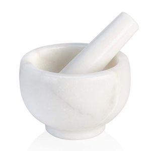 Superior Quality Marble Mortar And Pestle <b>Grinder</b> For Crushing Spices <b>Herbs</b> Seeds And Preparing Fresh Paste - Product Image 5