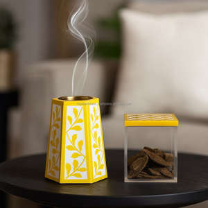 Nouveauté 2025 Ensemble de Bakhoor de Luxe Brûleur d'Encens Boîte en Acrylique Charbon Religieux Islamique Coriandre Prise Écologique Encens - Product Image 1