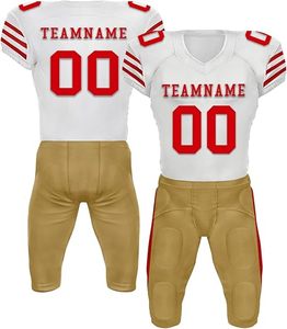 Ropa Deportiva Cómoda de Alta Calidad a Precio Razonable, Uniforme de Fútbol Americano Personalizado con Nombre y Número del Equipo - Product Image 5