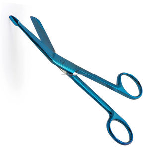 Tijeras para Vendajes Lister Azules de Acero Inoxidable, Manuales, Certificadas CE ISO, OEM ODM, Venta al por Mayor, Set de Instrumentos Quirúrgicos para Trauma - Product Image 2