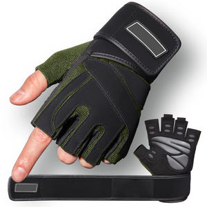 Guantes de fitness para entrenamiento en gimnasio, levantamiento de pesas, soporte para muñeca, agarre acolchado, transpirables, cómodos, de alto rendimiento para correr - Product Image 1
