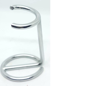 Multi-Purpose Stainless Steel Shaving Stand with Weighted Base Removable Razor Brush Holder - Product Image 5