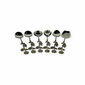 Ensemble de saladiers en métal à motif de branches en relief, artisanat indien, pour mariages, hôtels, restaurants et fêtes - Product Image 2