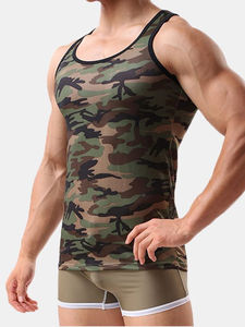 Camiseta sin mangas de algodón Pima 100% para hombre, para gimnasio, fitness, informal, con estampado, talla XXL, OEM, con capucha, de tela anti-estática, con patrón, por piezas. - Product Image 3