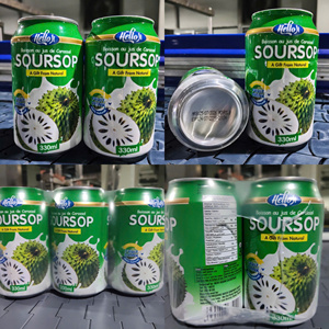 Puré de Jugo de Guanábana Marca Tropi Hello Jo, Lata de Aluminio de 330 ml, Precio Competitivo, Venta al por Mayor, Gran Éxito de Ventas Mensual - Product Image 1