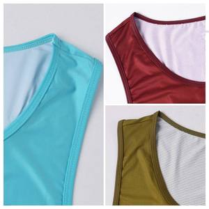 Nouveau débardeur unisexe respirant à séchage rapide, col en V, imprimé, côtelé, en polyester, coupe classique, toutes saisons - Product Image 4