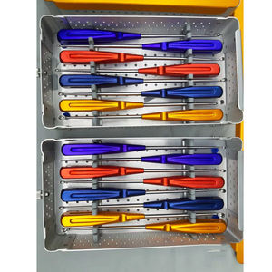 Ensemble de curettes vertébrales manuelles en acier inoxydable VolkmannPower, curette osseuse cervicale arc-en-ciel, instruments chirurgicaux de haute qualité CE - Product Image 5