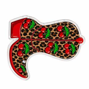 Botas con Estampado de Leopardo y Cerezas, Acrílicas, con Logotipo Personalizado, Estampado de Leopardo y Cerezas, OEM - Product Image 5