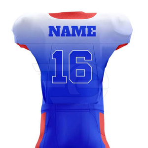 Uniforme de football américain respirant personnalisé de haute qualité, manches courtes, tenue d'entraînement légère pour joueurs, hommes, 100% polyester - Product Image 4