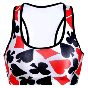 Sujetador deportivo sublimado de talla grande para mujer con logo frontal, de alto soporte, de nailon y elastano, sin costuras, para gimnasio, yoga, fitness y entrenamiento. - Product Image 2