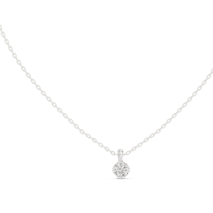 Colgante de Diamante Cultivado en Laboratorio, Redondo, en Oro Amarillo de 14K para Mujer |   Ropa de Boda |   Diamante Cultivado Nuevo - Product Image 3