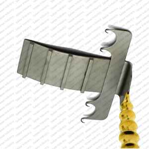 Retractor Abdominal Premium Saldanha Solz de 4 Puntas Afiladas, Longitud de la Hoja 16cm, 23.5cm con Fibra Óptica y Tubo de Succión - Product Image 5