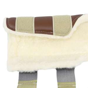 Nouvelles Bottes de Protection pour Chevaux en Coton et Cuir Bondé, Design Western de Luxe Personnalisé, Bandes de Sécurité pour la Protection des Jambes, Équipement d'Équitation Équin - Product Image 3