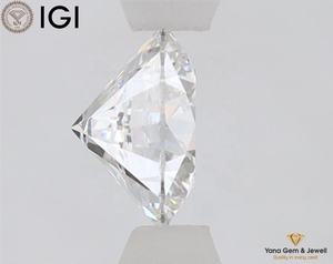 Diamante cultivado en laboratorio CVD de 1.00 quilates, forma redonda, 6.51 mm, color E, claridad VVS1, con certificado IGI para una obra maestra de joyería de diseñador. - Product Image 4